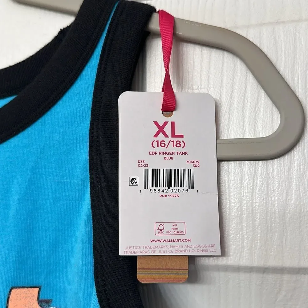 Girls, extra large justice tank top